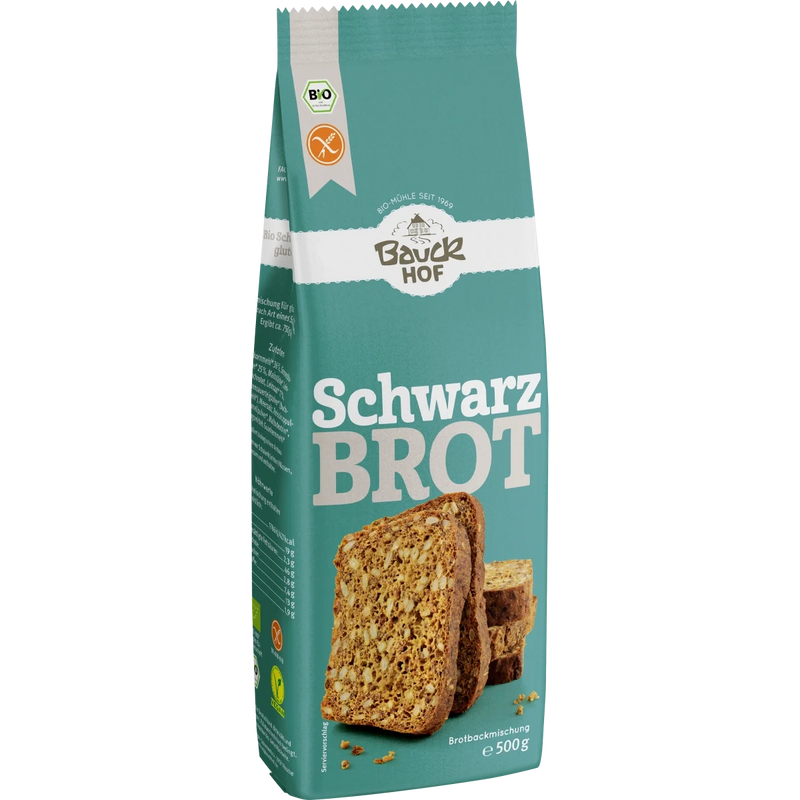 Organic Schwarzbrot, bread mix, gluten-free, 500 g