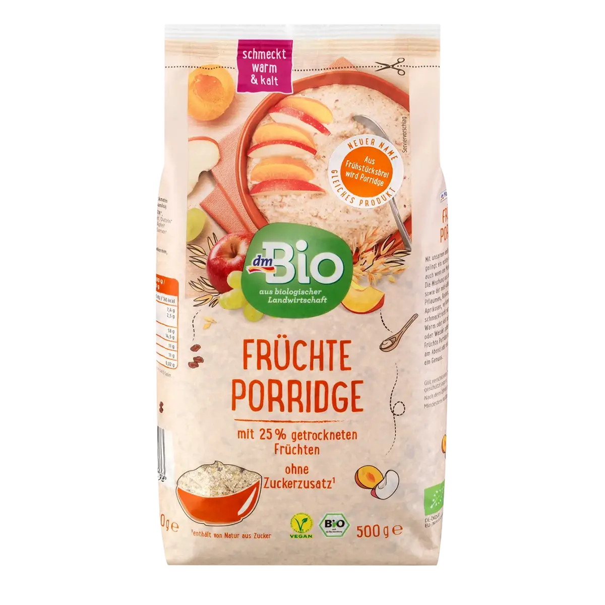 Porridge with 25% Fruit, 500 g