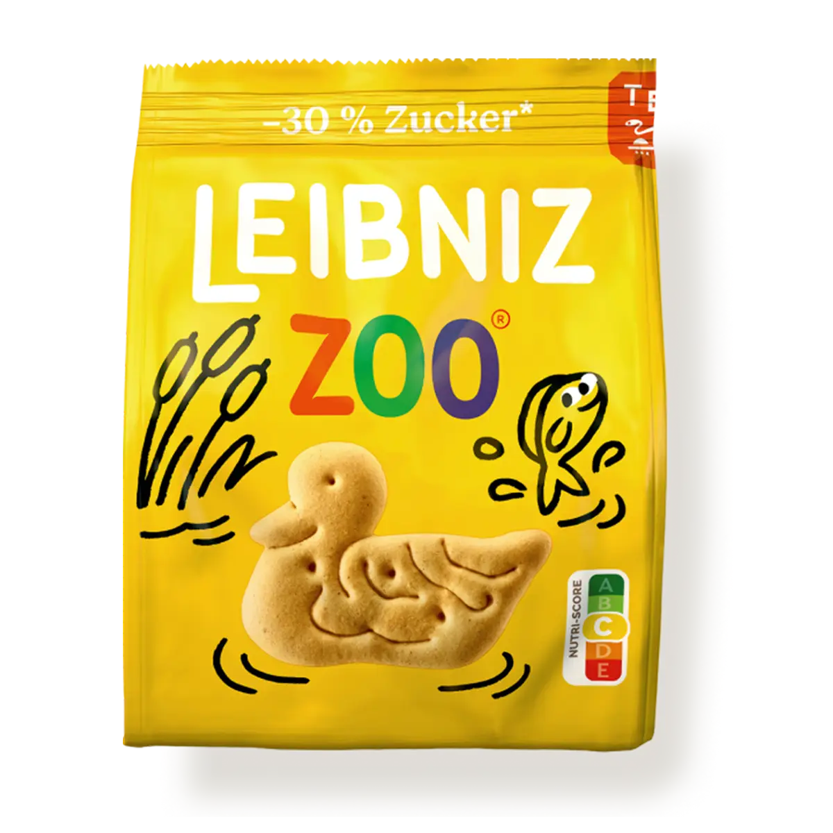 Leibniz Zoo -30% sugar, 125 g
