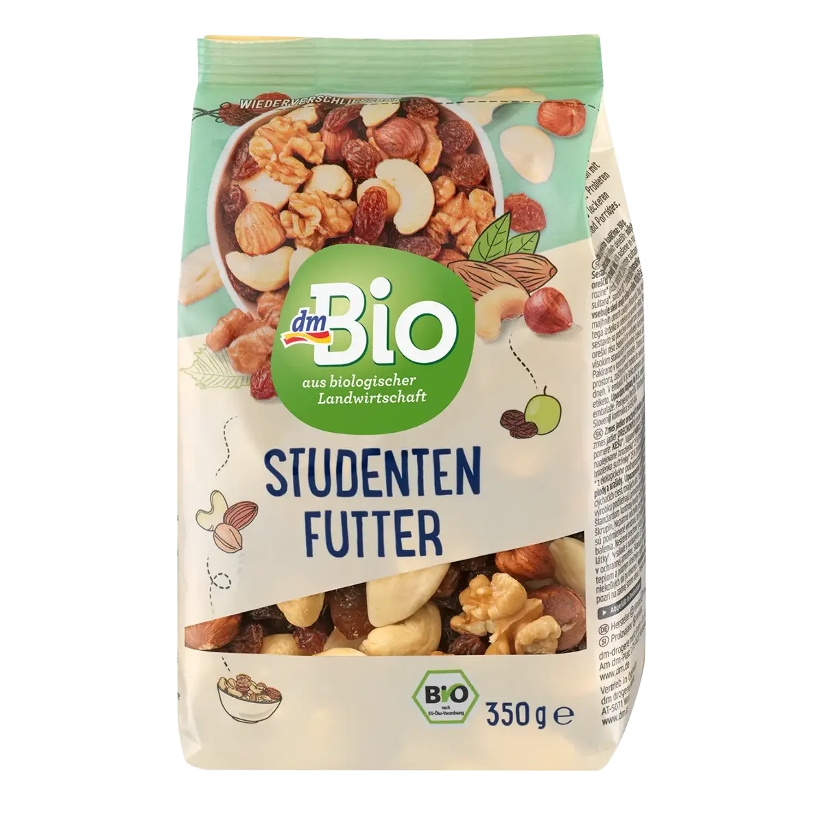 Nut & dried fruit mix, Studentenfutter, 350 g