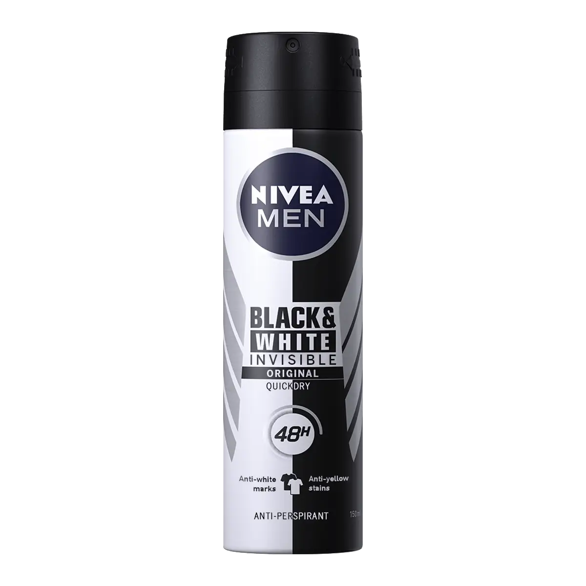 Deodorant Spray Black & White Invisible Original, 150 ml