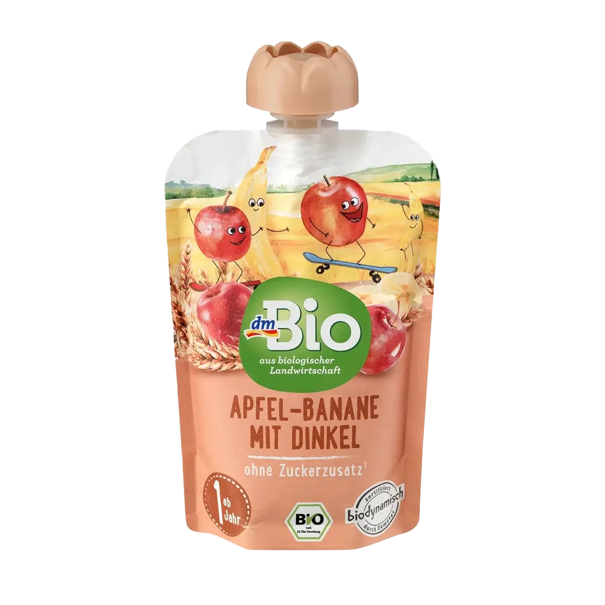 Pouch Smoothie Apple-Banana in spelt, 100 g