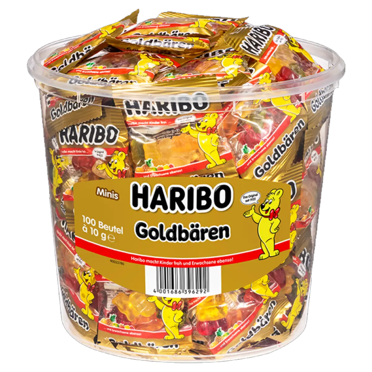Haribo gold bears Minis, 100 bags, ca 1 kg
