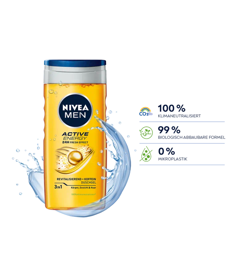 Shower Gel Active Energy 24h Fresh Effect, 250 ml