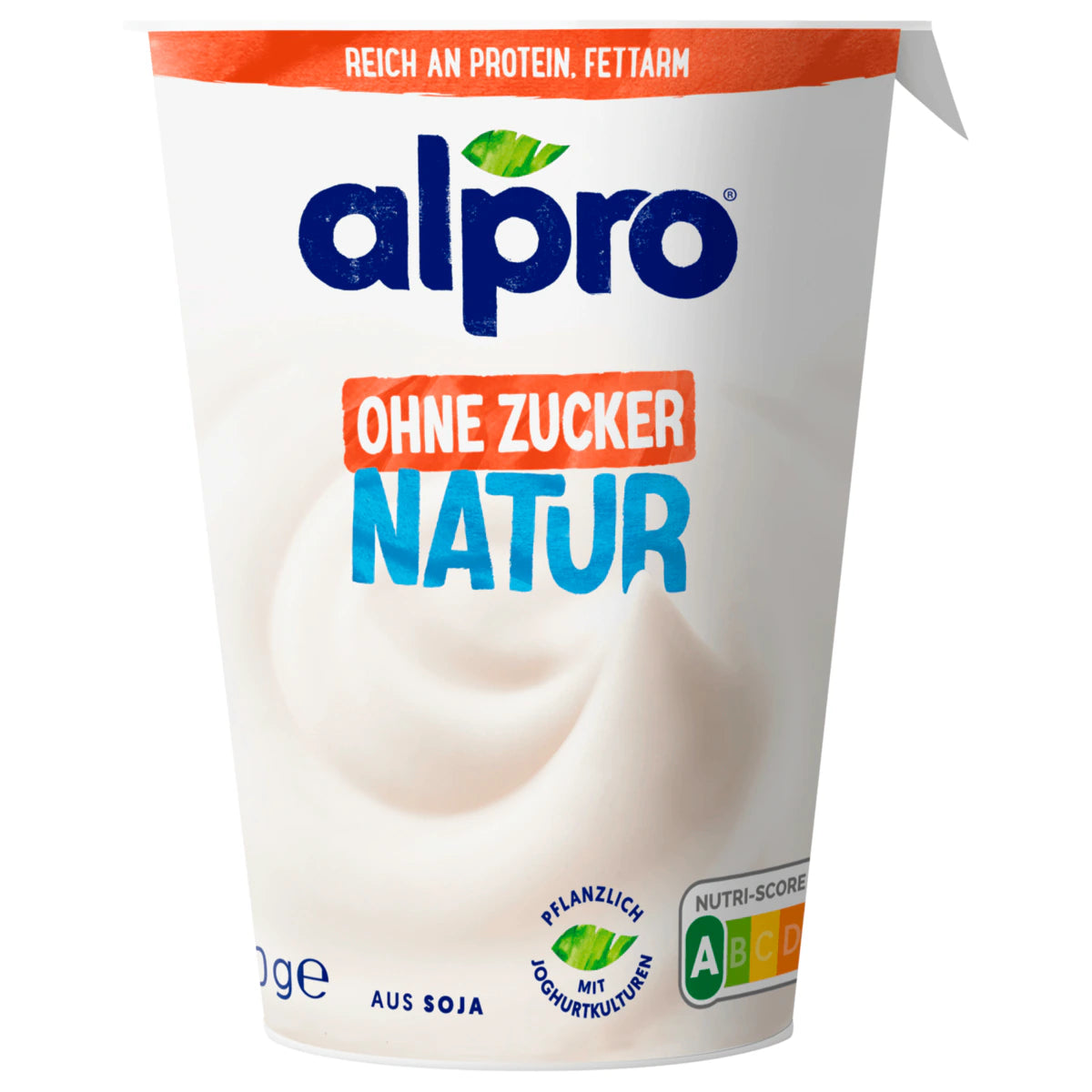 Joghurtalternative Soja Natur ohne Zucker, 400 g