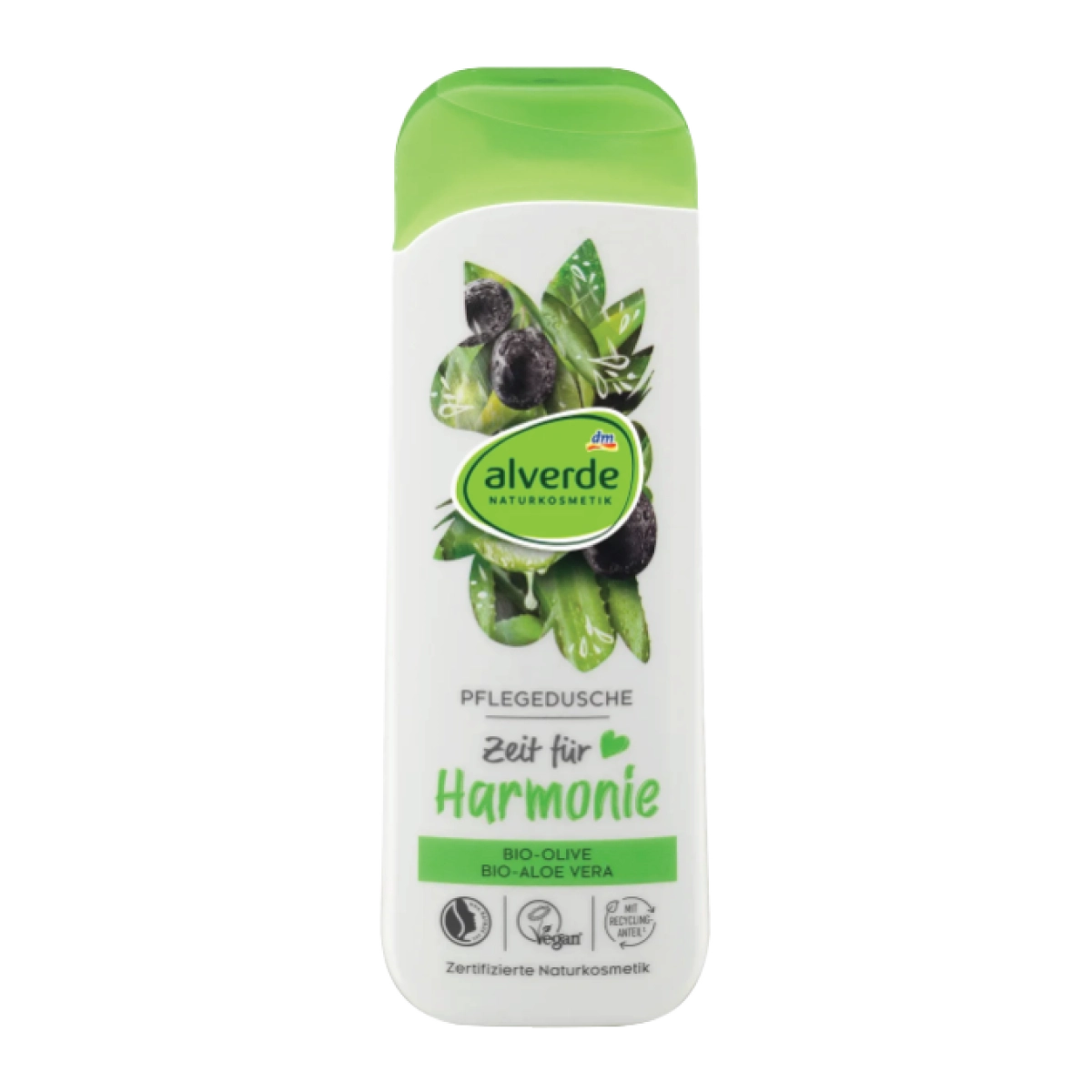 Shower Gel Organic Olive, Organic Aloe Vera, 250 ml