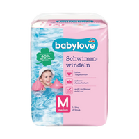 Swim nappies (size S, M, L), 12 pcs