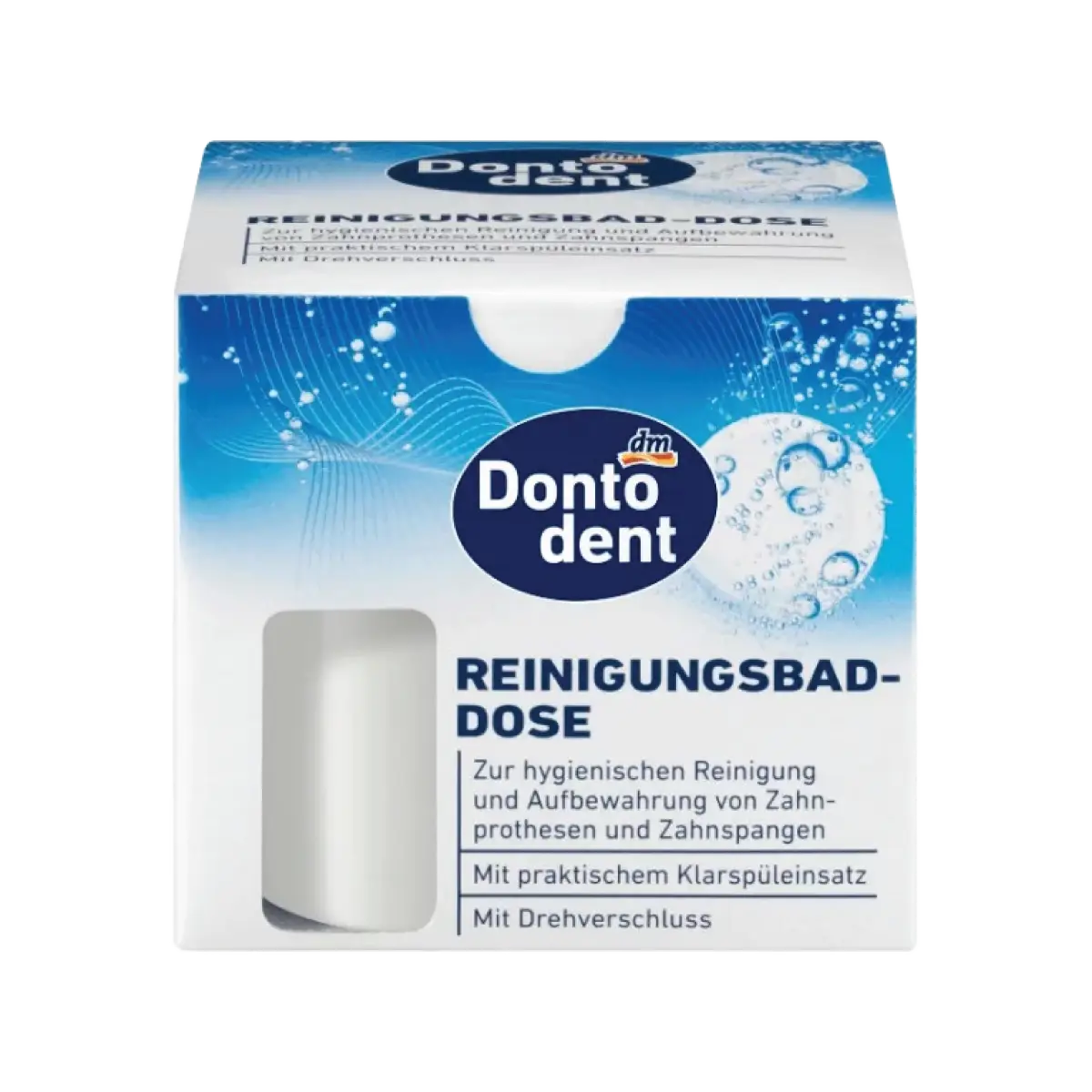 Cleansing Bath Can For Cleaning And Storing Dentures