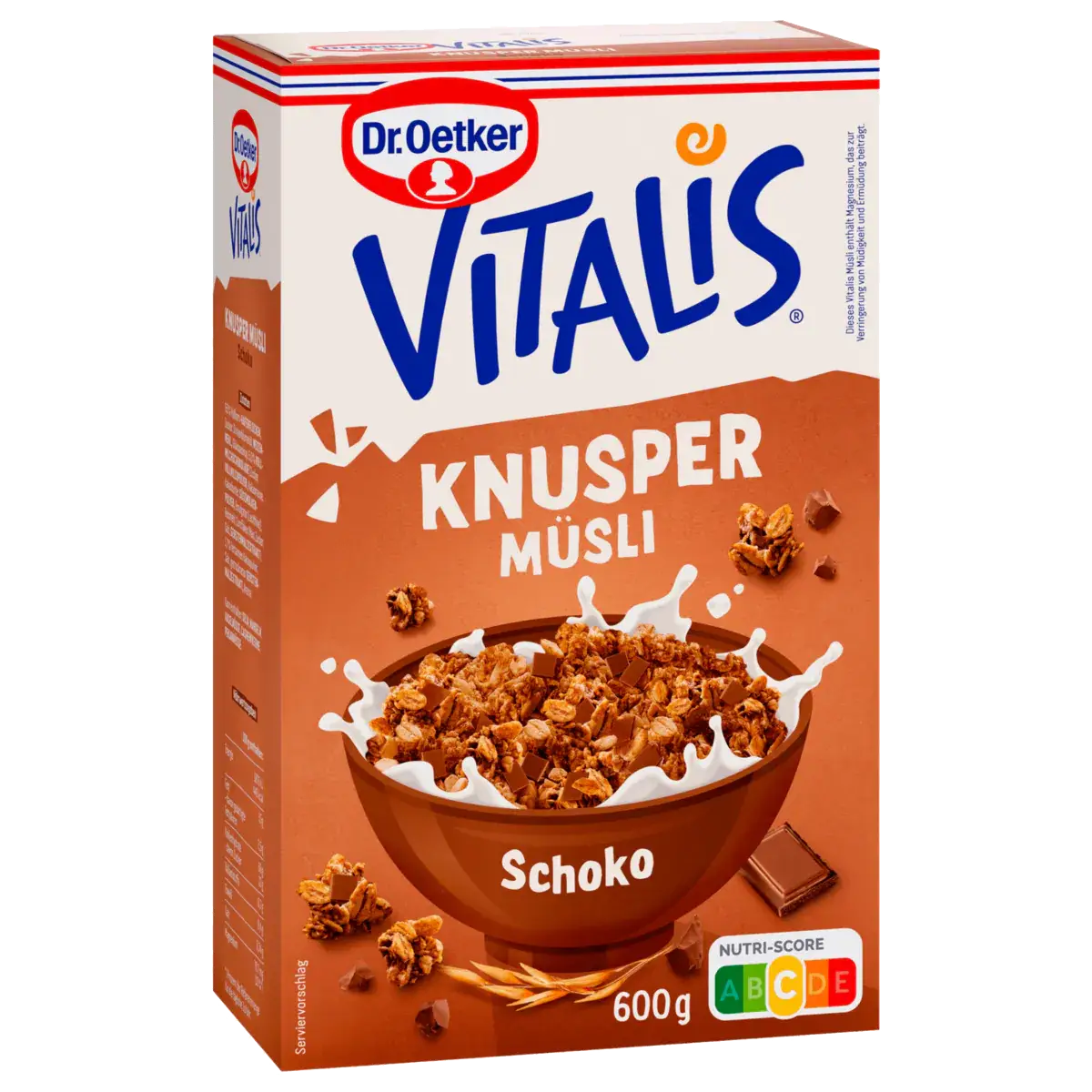 Vitalis Crunchy muesli chocolate, 600 g