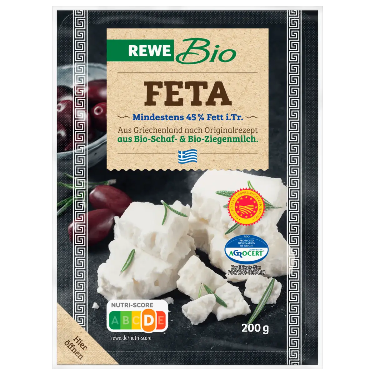 Feta Cheese, 45%, 200 g