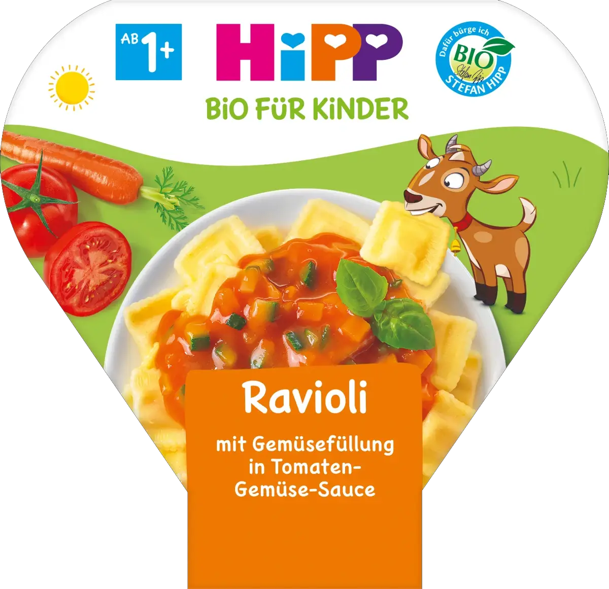 Kinderteller Ravioli Tomaten-Gemüse Sauce, ab 1J, 250 g