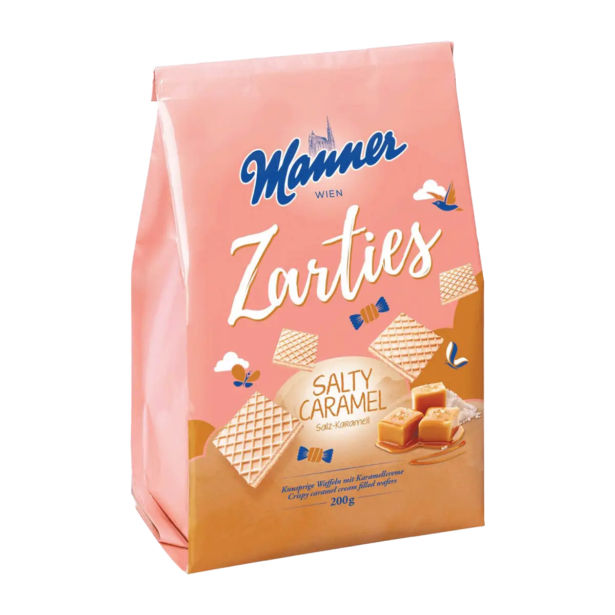 Manner Zarties Salted Caramel Wafer, 200g