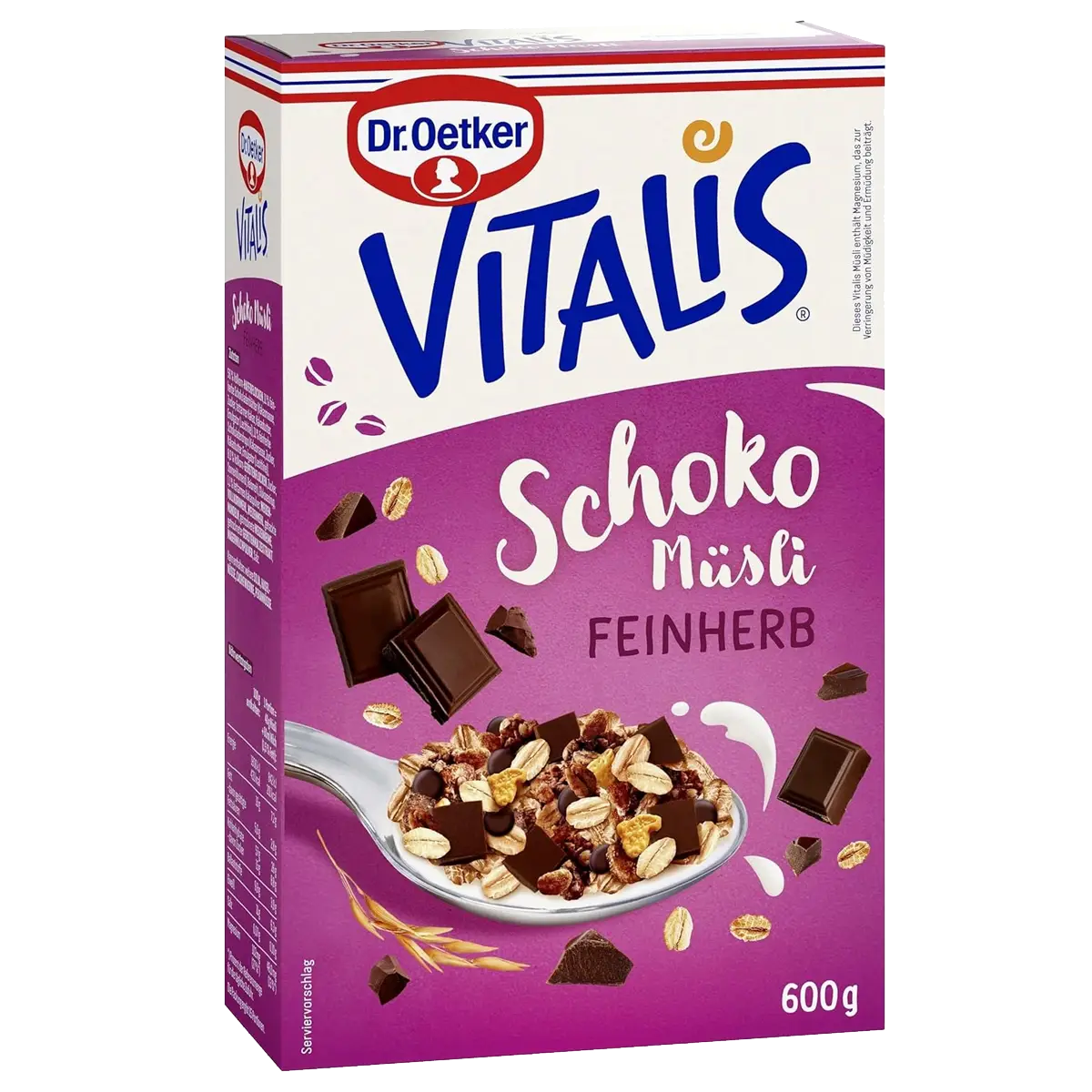 Vitalis dark chocolate muesli 'feinherb', 600 g