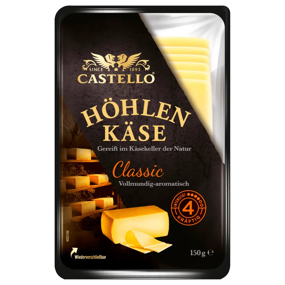 Castello Cave cheese, sliced, 150 g