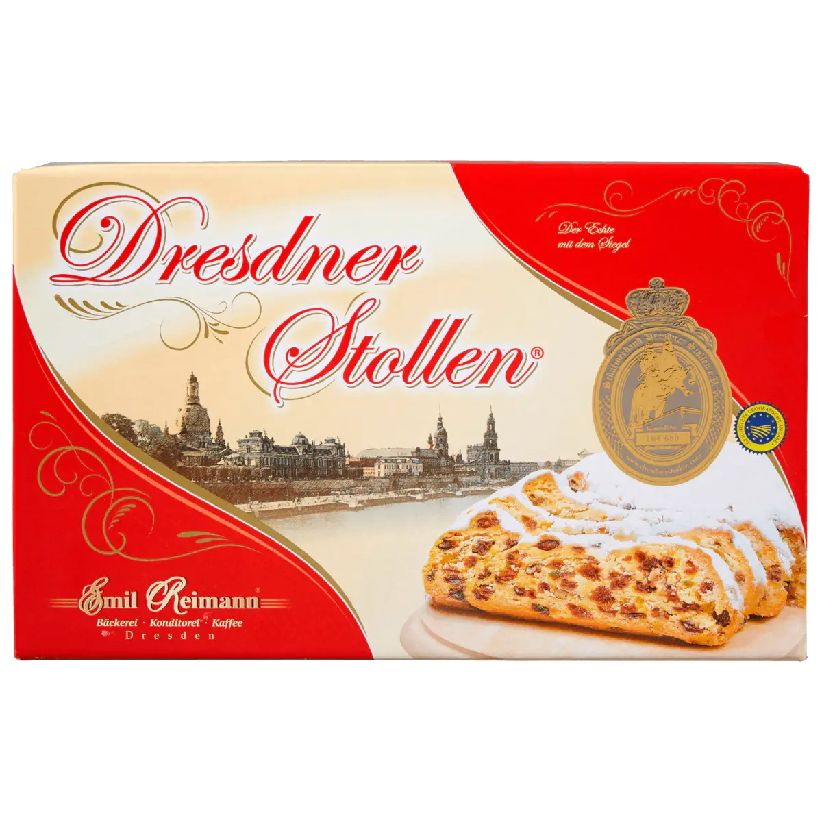 Original Dresdner Christstollen in decorative box, 1 kg