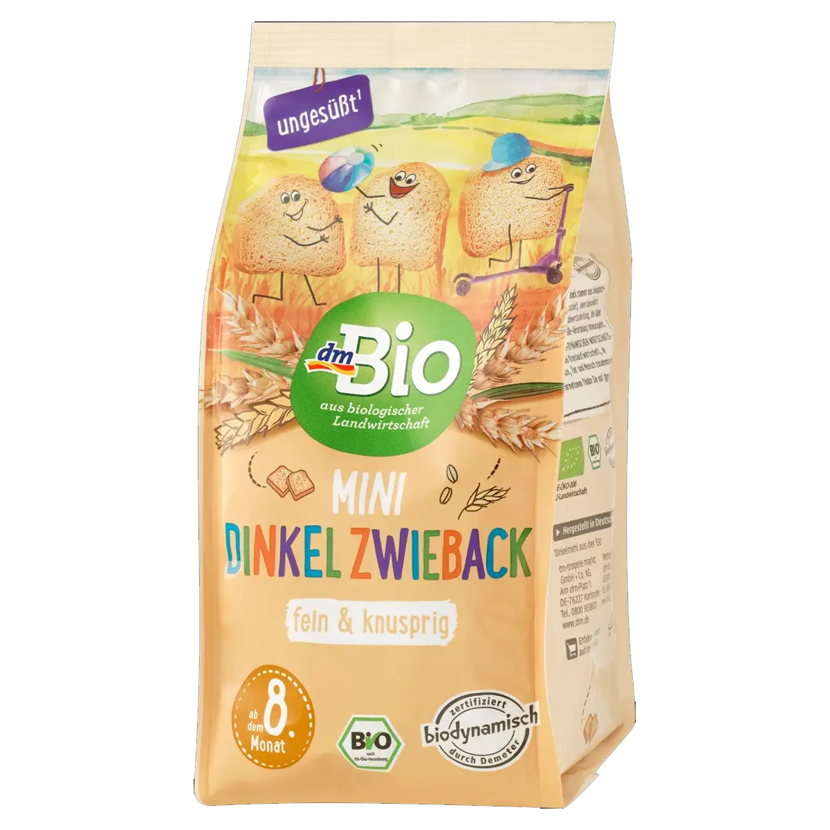 Knabbertiere Snack, Bio Laugengebäck, 100 g