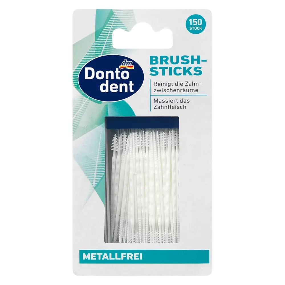 Brush sticks metal-free, 150 pieces