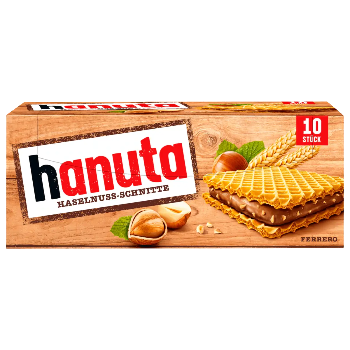 Hanuta Hazelnut Snacks, 10 pieces, 220 g