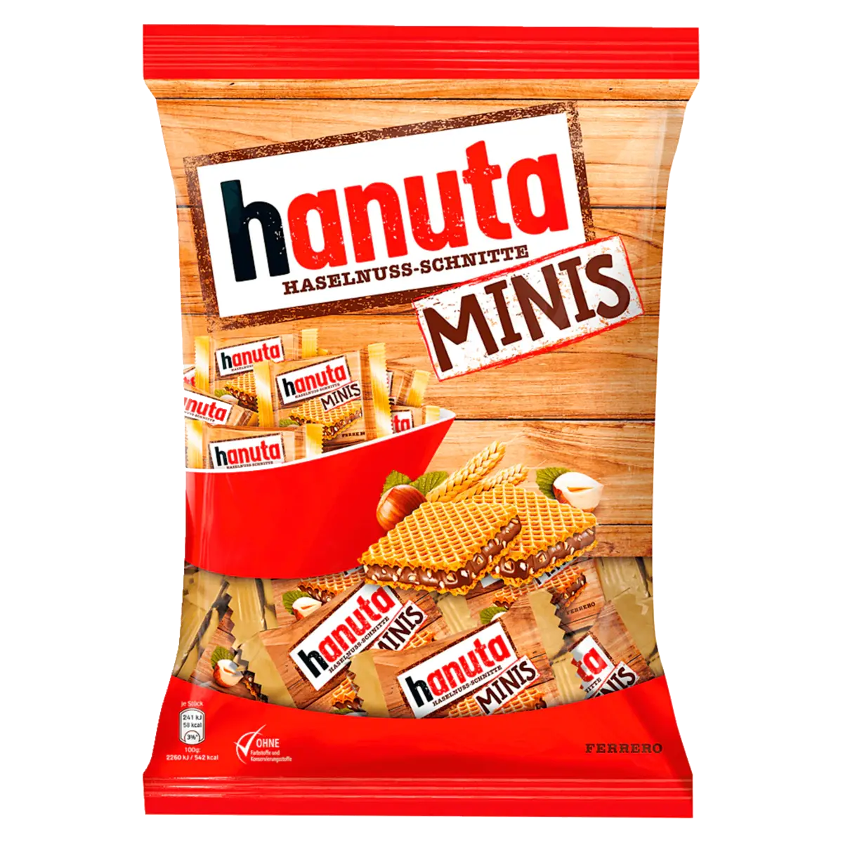 Hanuta Haselnuss-Schnitten Minis, 200 g
