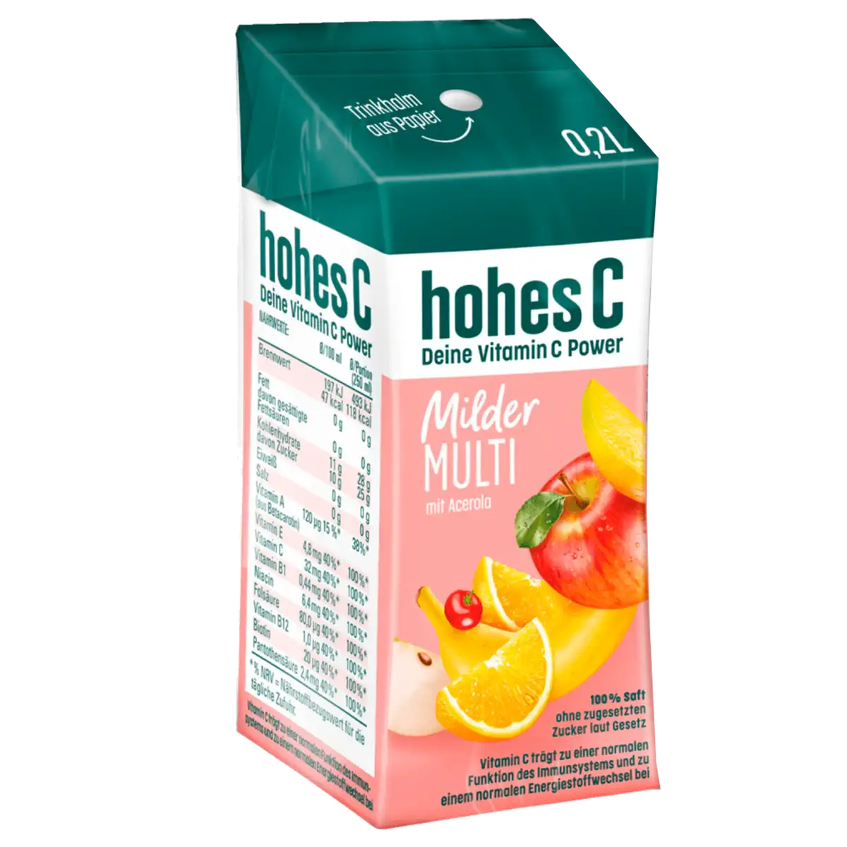 Hohes C Mild Multivitamin, 200 ml