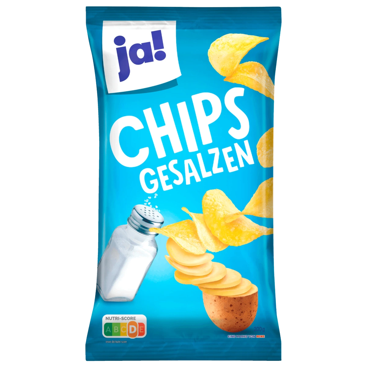 Potato chips, salted, 200 g