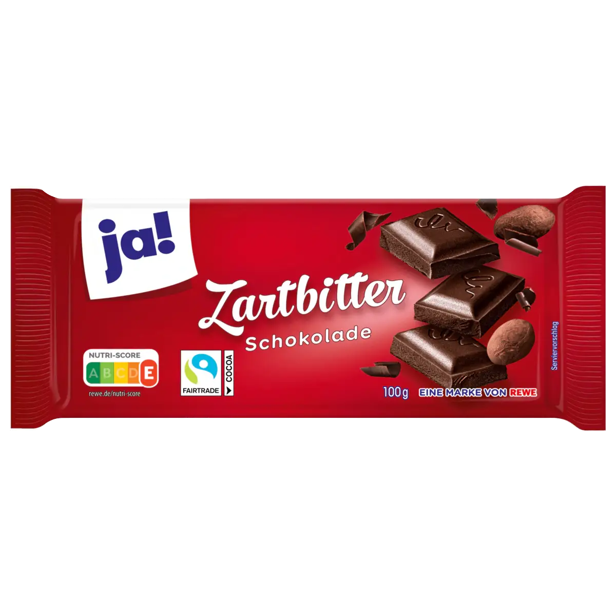 ja! Chocolate, dark / zartbitter, 100 g