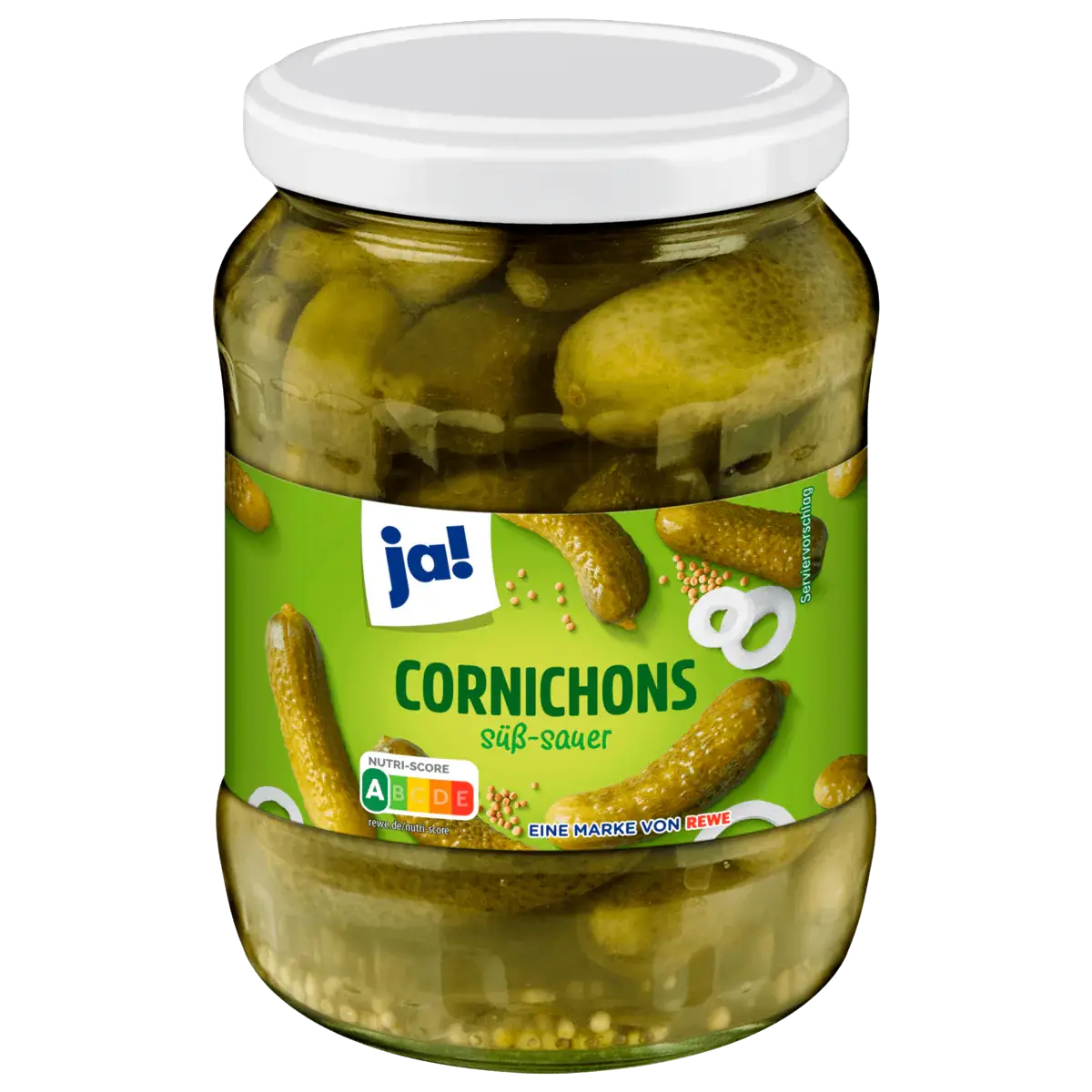 Cornichons sweet-sour, 370 g