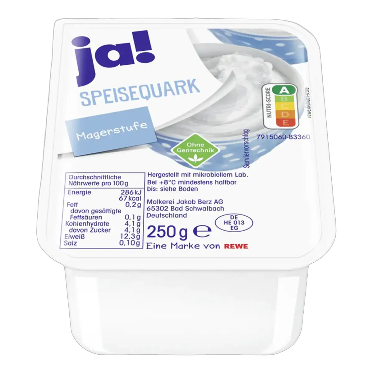 Quark, lean 0.2%, 250 g