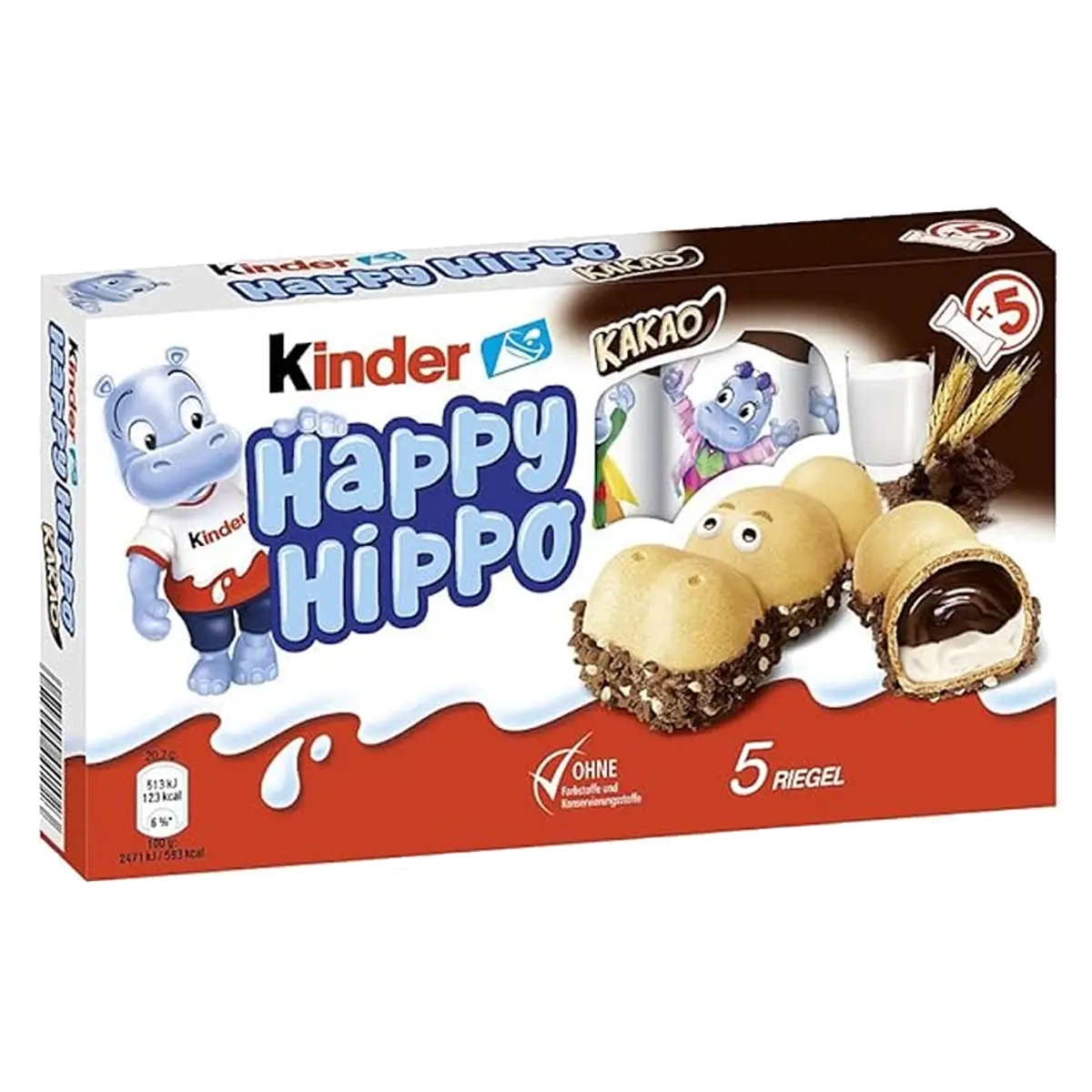 Kinder Happy Hippo, 5 x 20 g