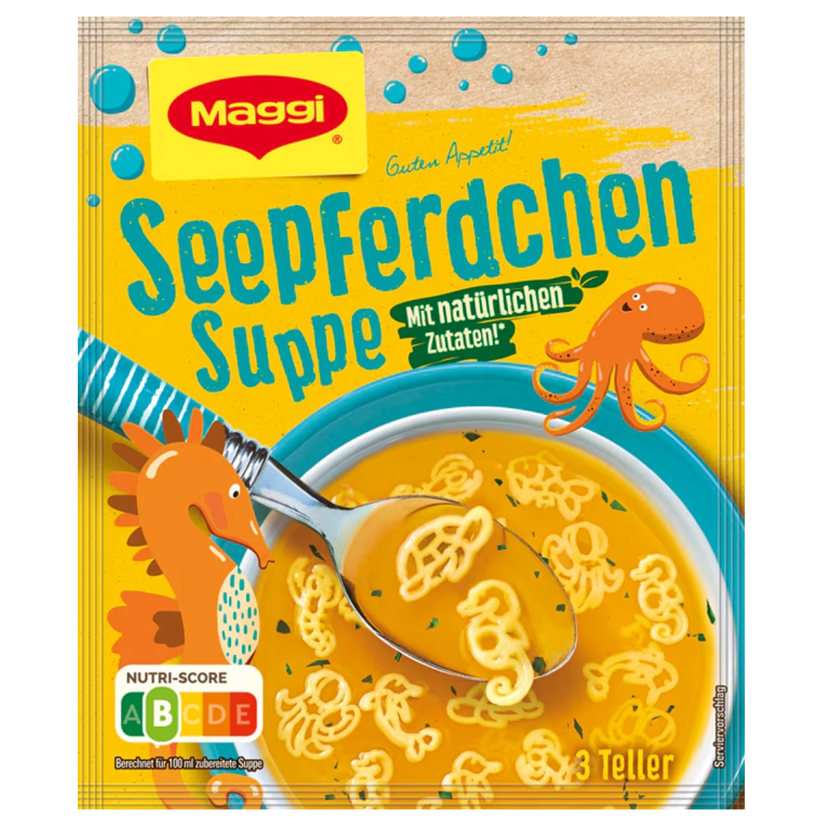 Guten Appetit ABC Buchstaben Suppe