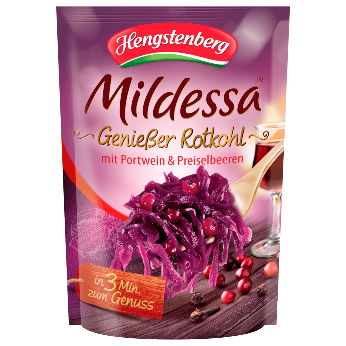 Mildessa Red cabbage with port and cranberries, 400 g