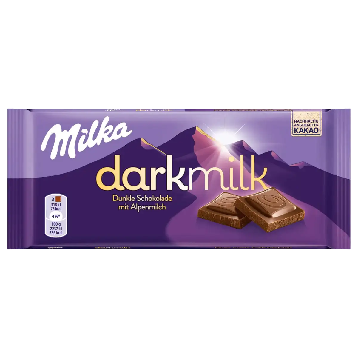 Milka Darkmilk Alpine Milk Chocolate 85 g