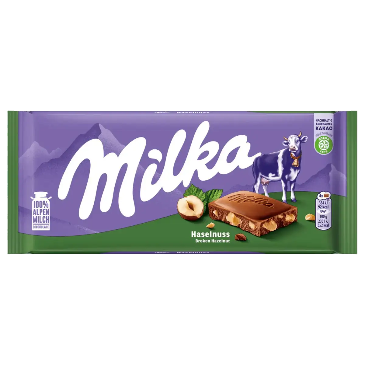 Milka Hazelnut chocolate, 100 g