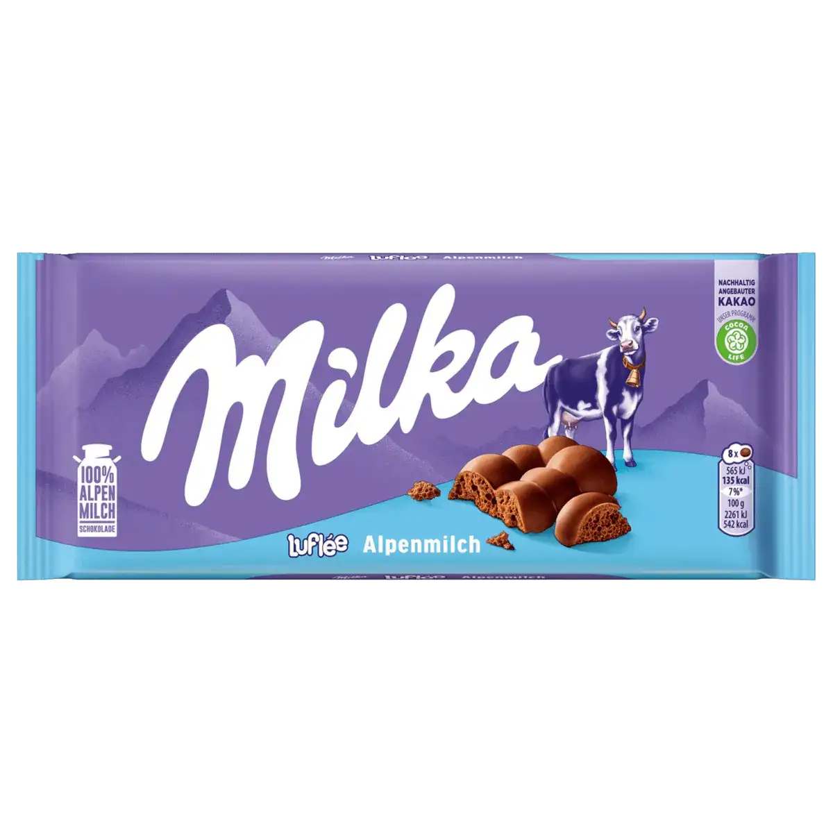 Milka 'Luflee' air chocolate, 100 g