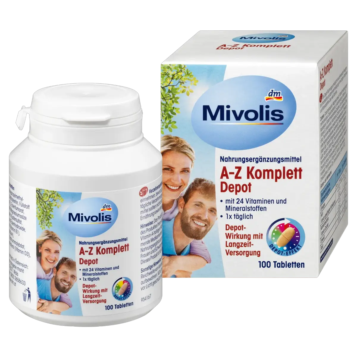 A-Z Complete Depot, 24 vitamins, 100 tablets