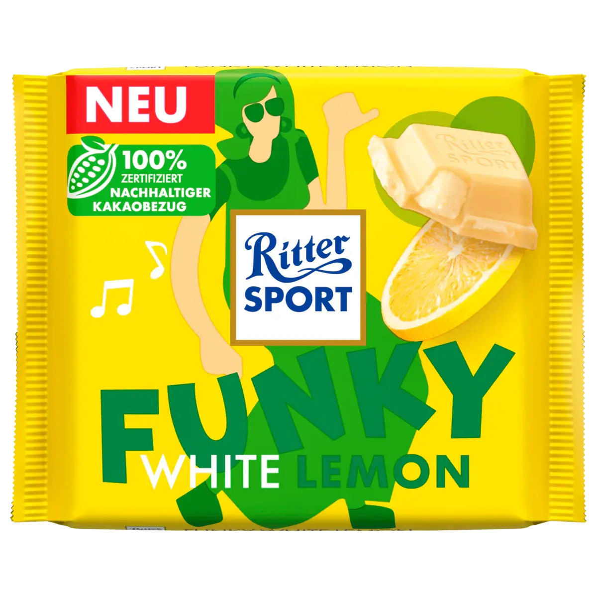 Ritter Sport - Funky white lemon, 100 g