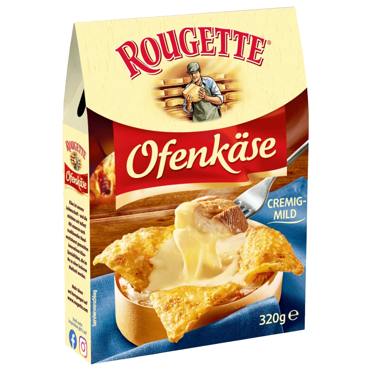 Rougette Oven Cheese, mild, 320 g