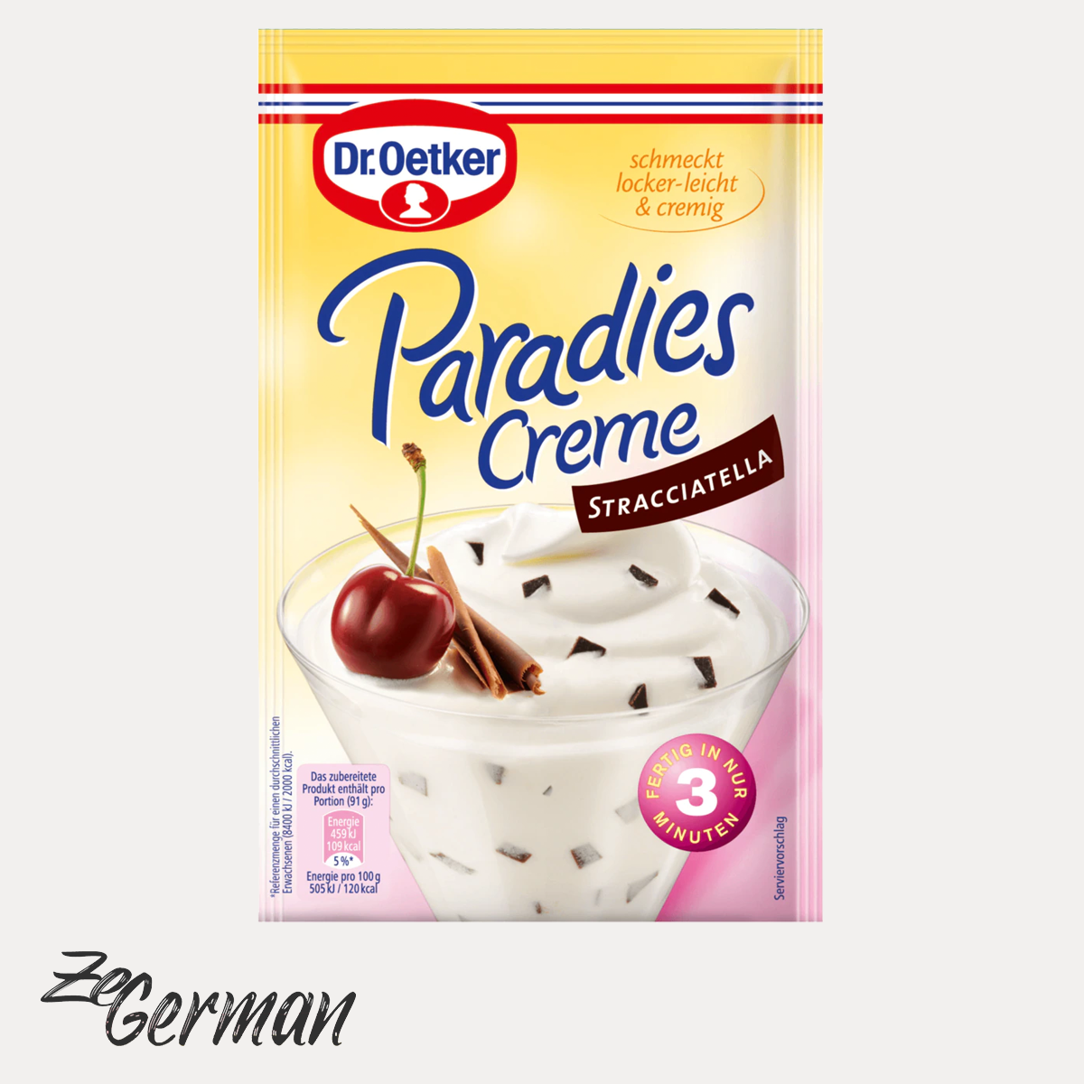 Paradies-Creme Stracciatella, without cooking, 66 g