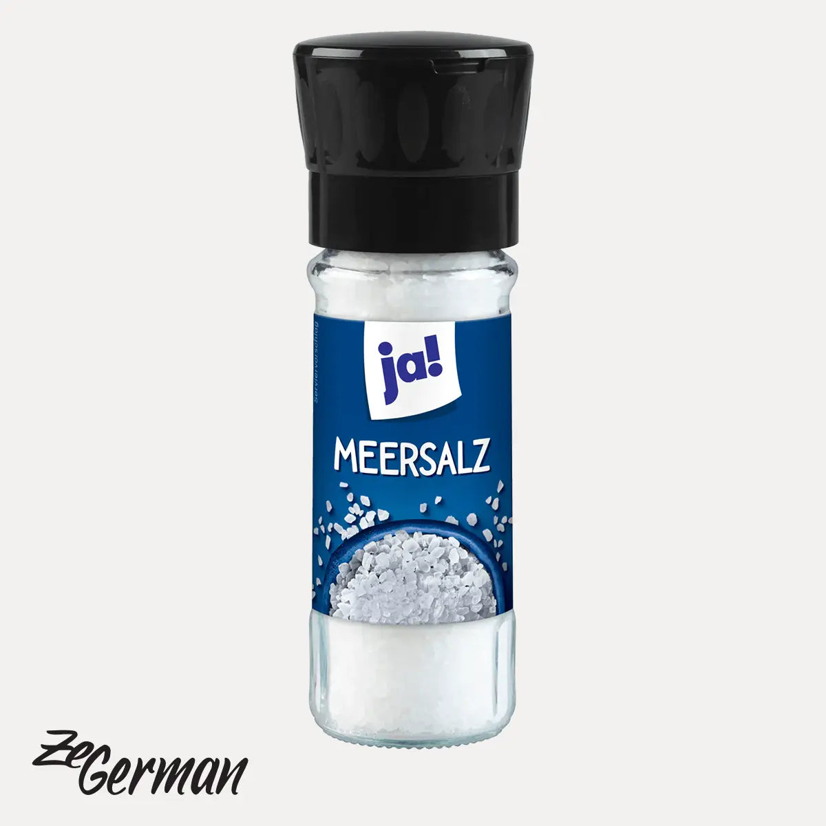Sea salt, 110 g jar with grinder