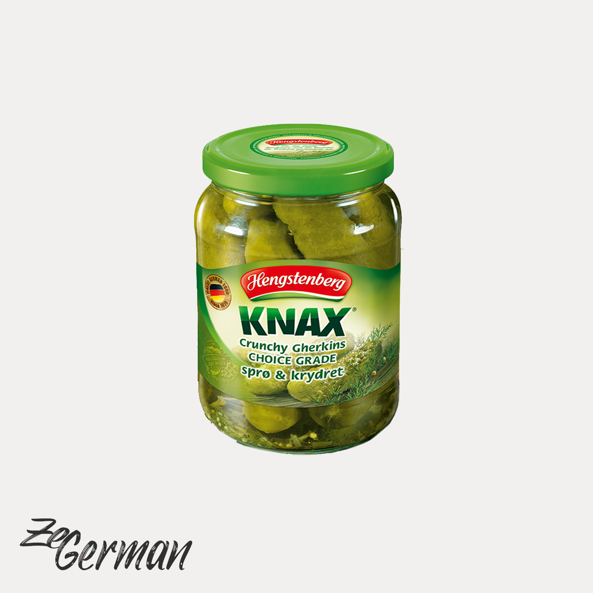 Knax gherkins, mild-sweet, 370 ml