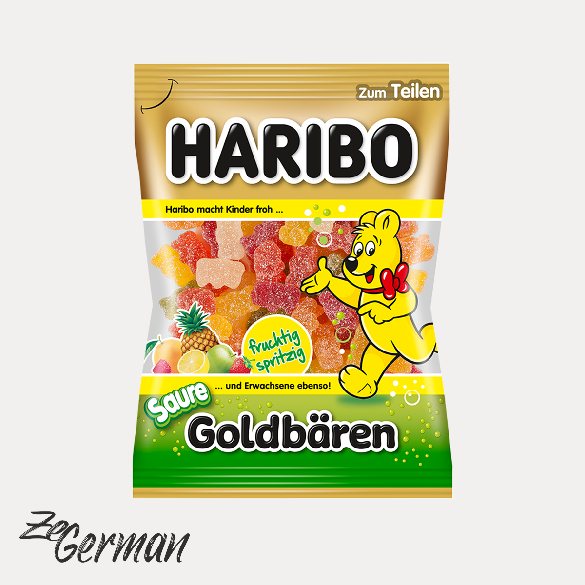 Haribo Sour Gold Bears, 175 g