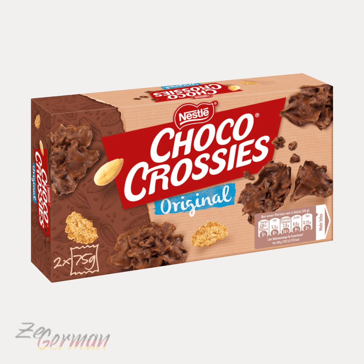 Choco Crossies Original, 2 x 75 g