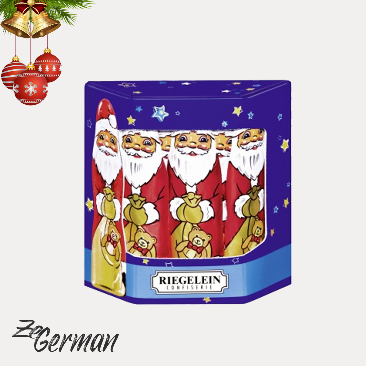 Riegelein Chocolate Santa, 9 pcs, 125 g