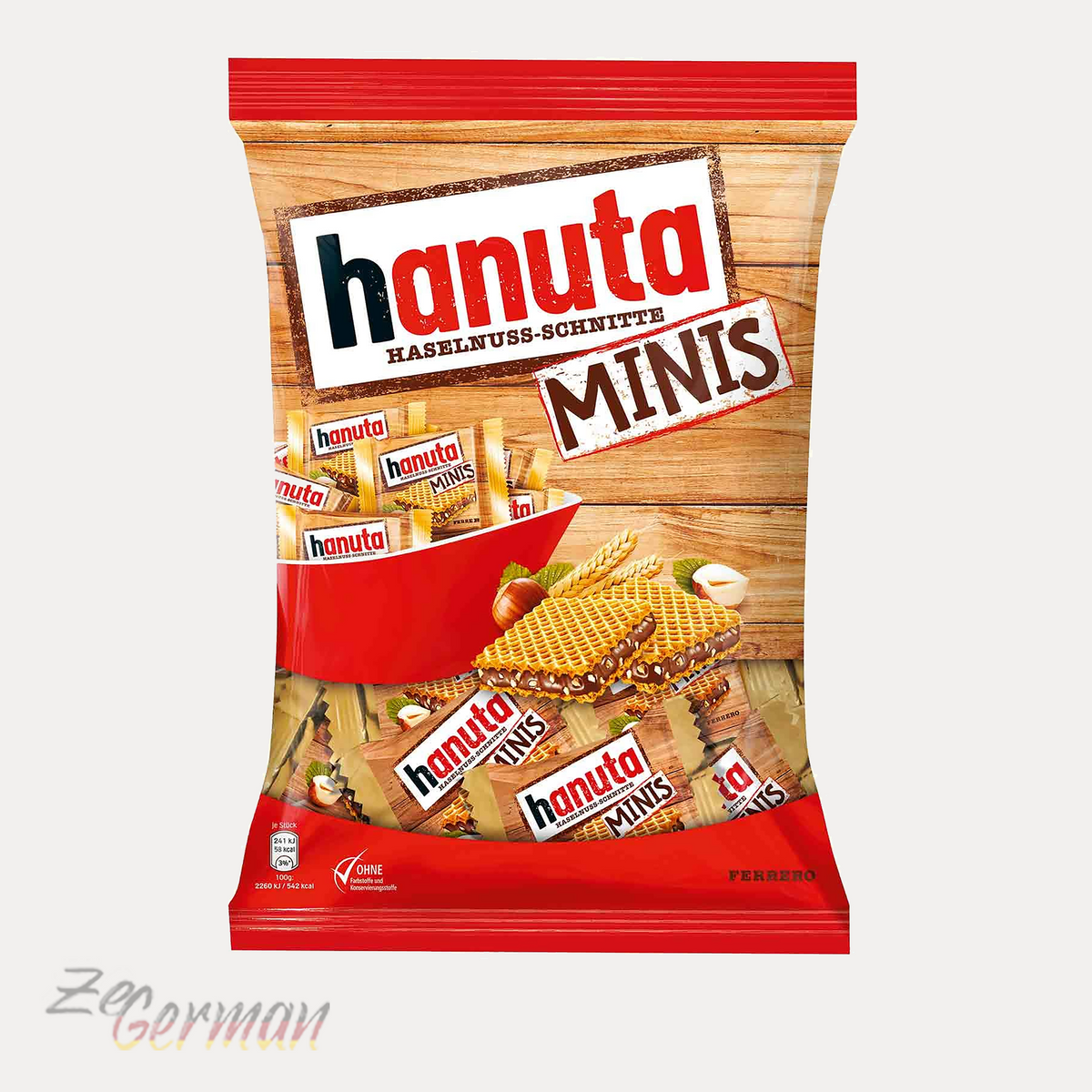 Hanuta Haselnuss-Schnitten Minis, 200 g