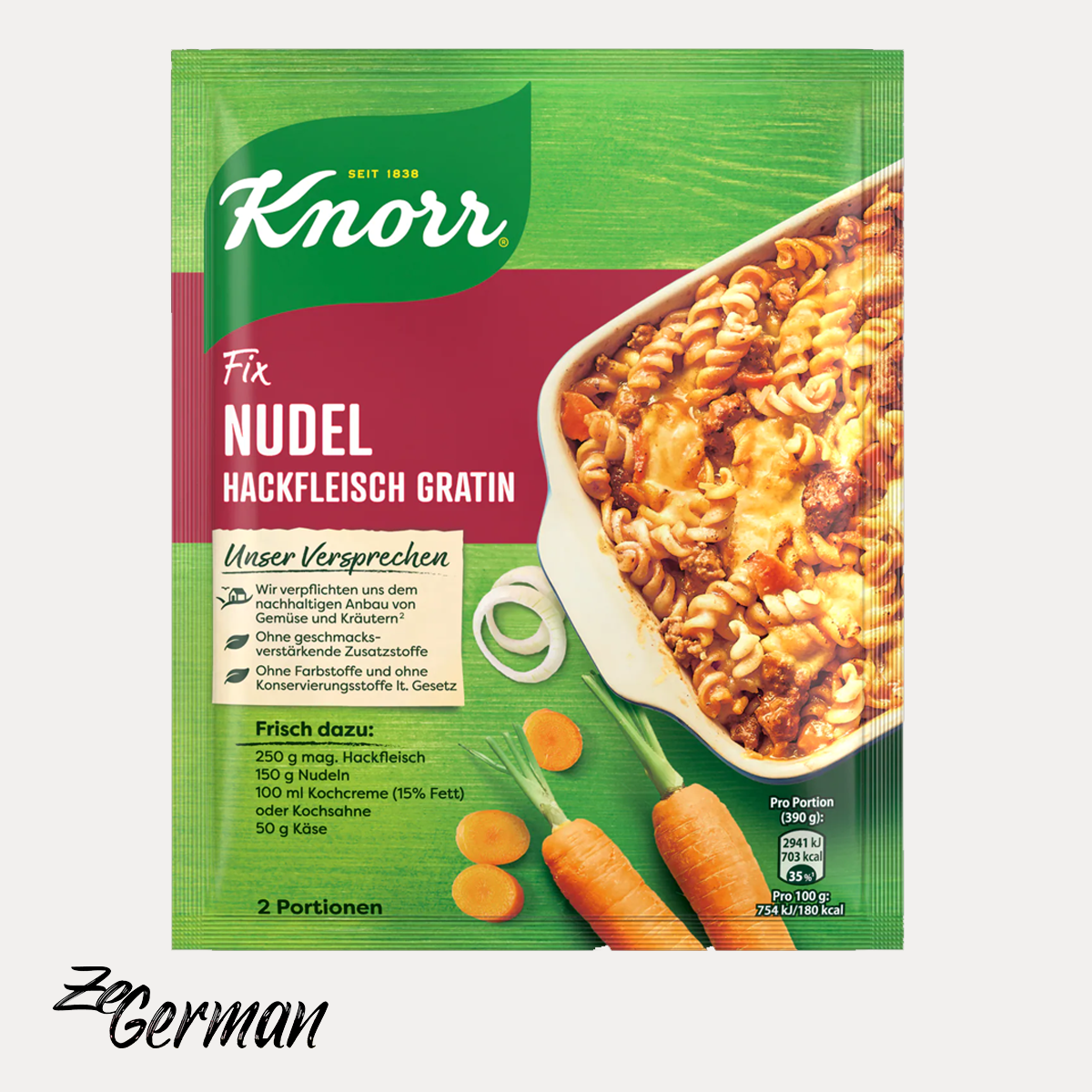 Knorr-Fix Pasta Minced Beef Bake, 2 portions