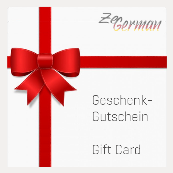 Give ZeGerman: our gift cards
