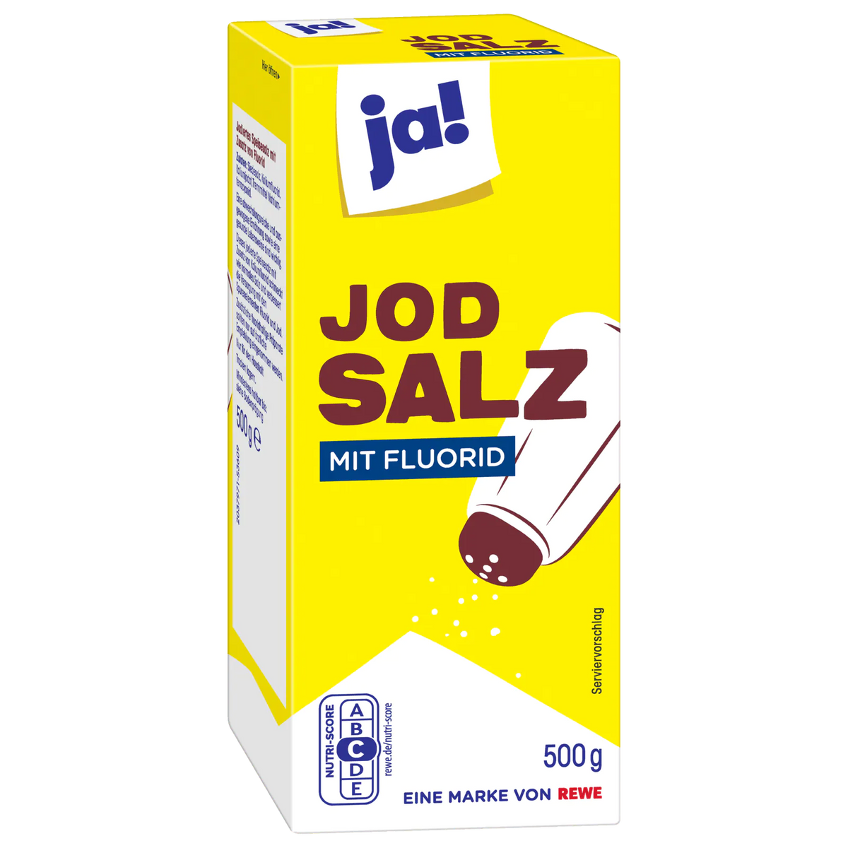 Iodized salt with flouride, 500 g